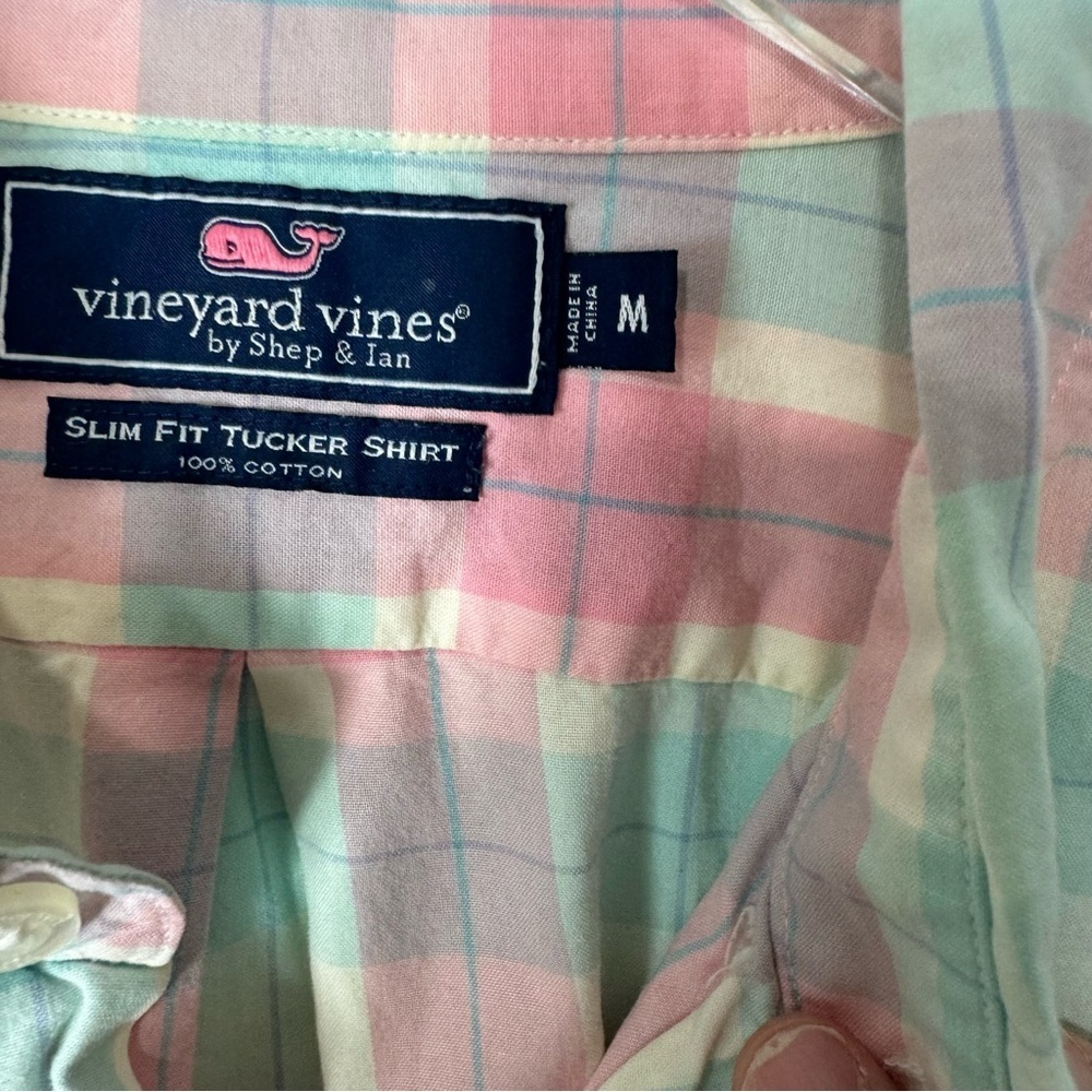 Vineyard Vines Slim Fit Tucker Button Down Shirt size Medium 1998 - Picture 2 of 3